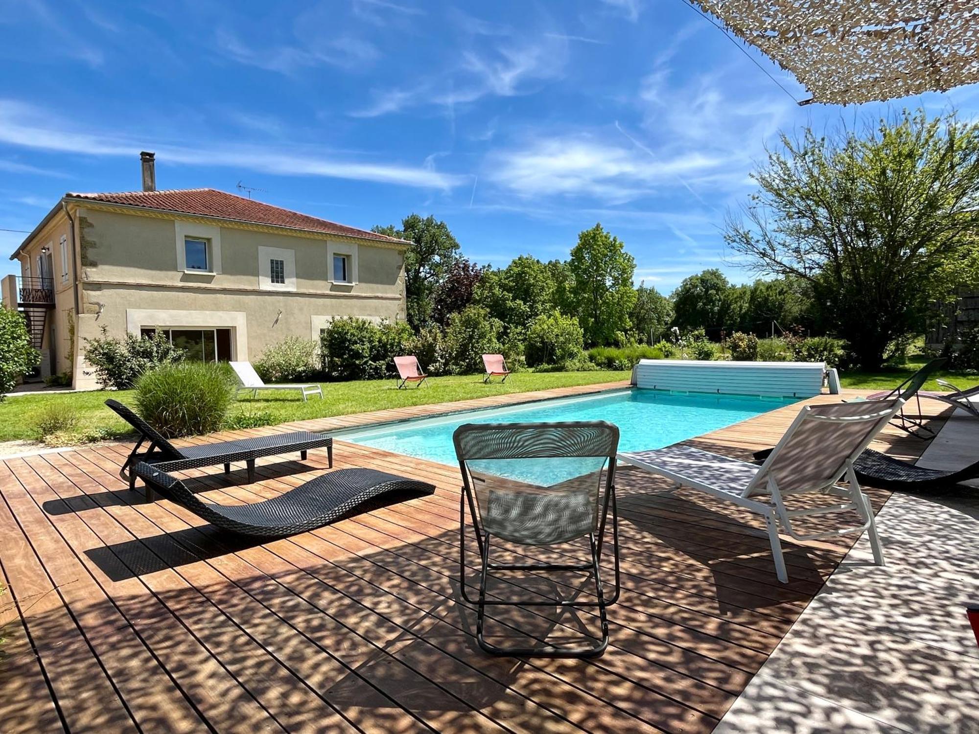 Gite Campagne Famille 15 Pers Piscine Chauffee Jeux Enfants Petanque Saint-Sauvy Exterior photo